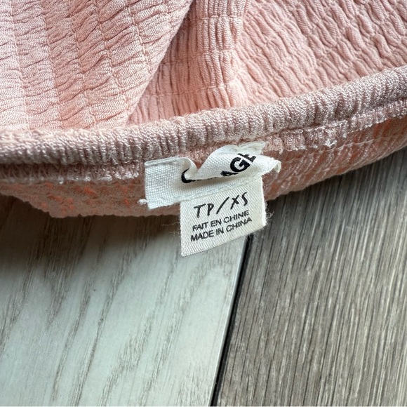 Garage Light Pink Textured Tank Top - Picture 3 of 4